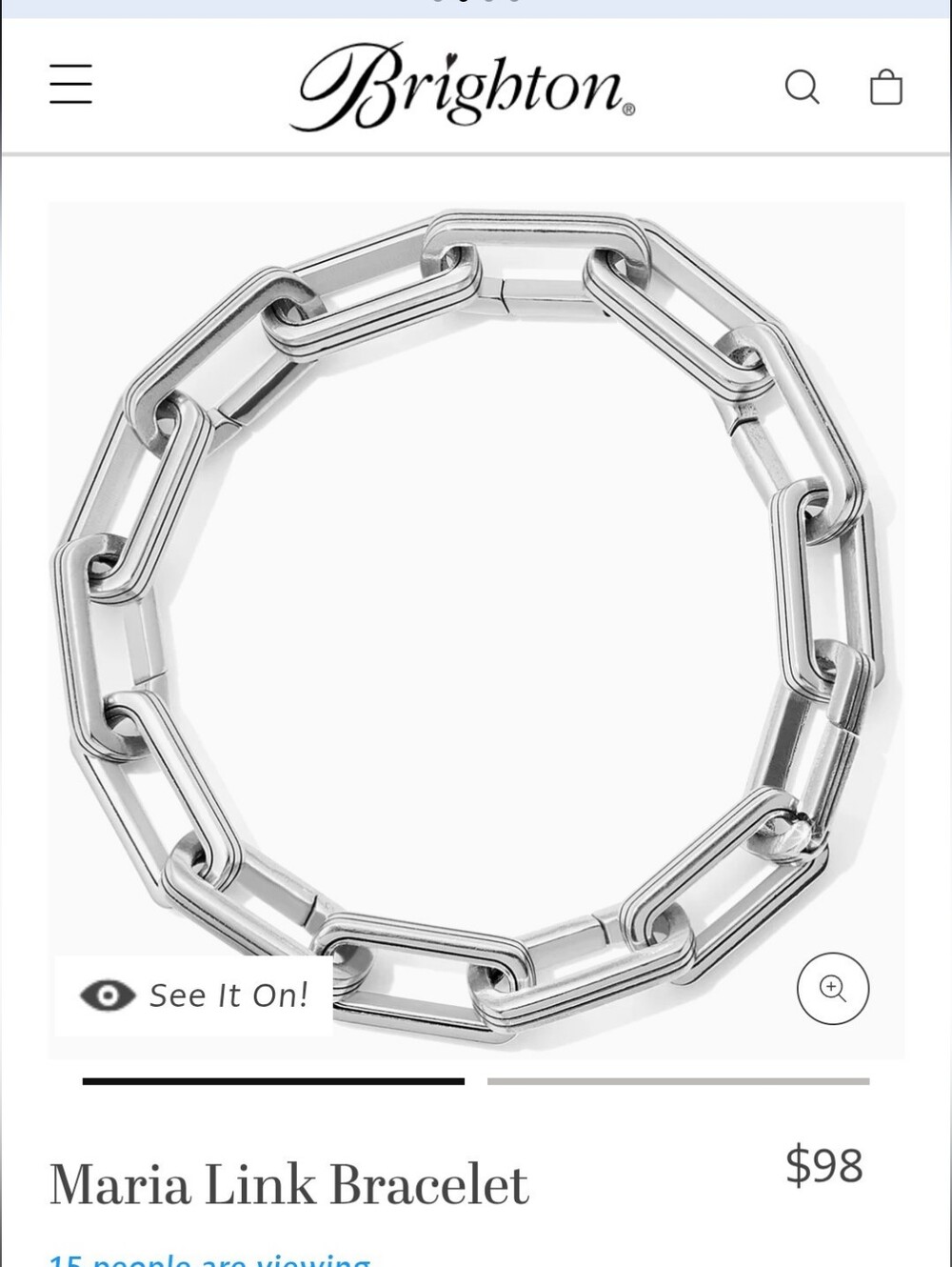 Brighton Maria Link Charm Bracelet JF6780